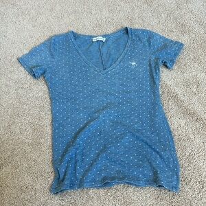 A&F denim color v neck t-shirt XS